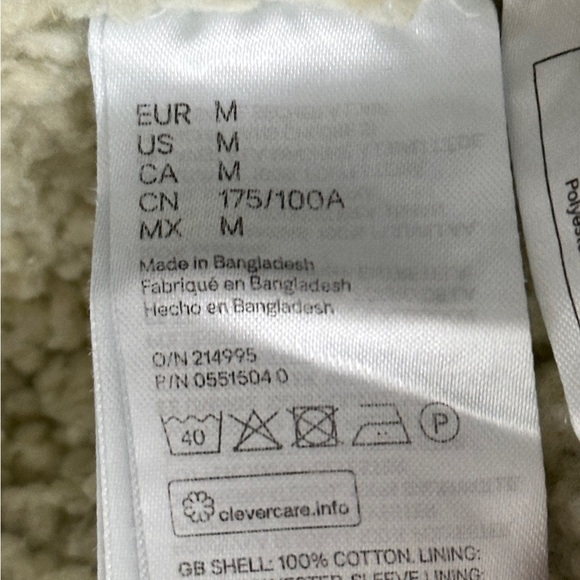 H&M relaxed fit denim jacket size M - Picture 6 of 6